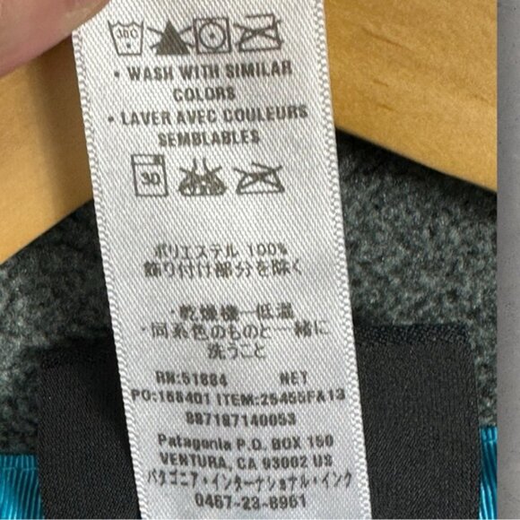 Patagonia T-Snap Synchilla Fleece Grey Blue Size XS Womens Hiking Sweater Top - Picture 8 of 14